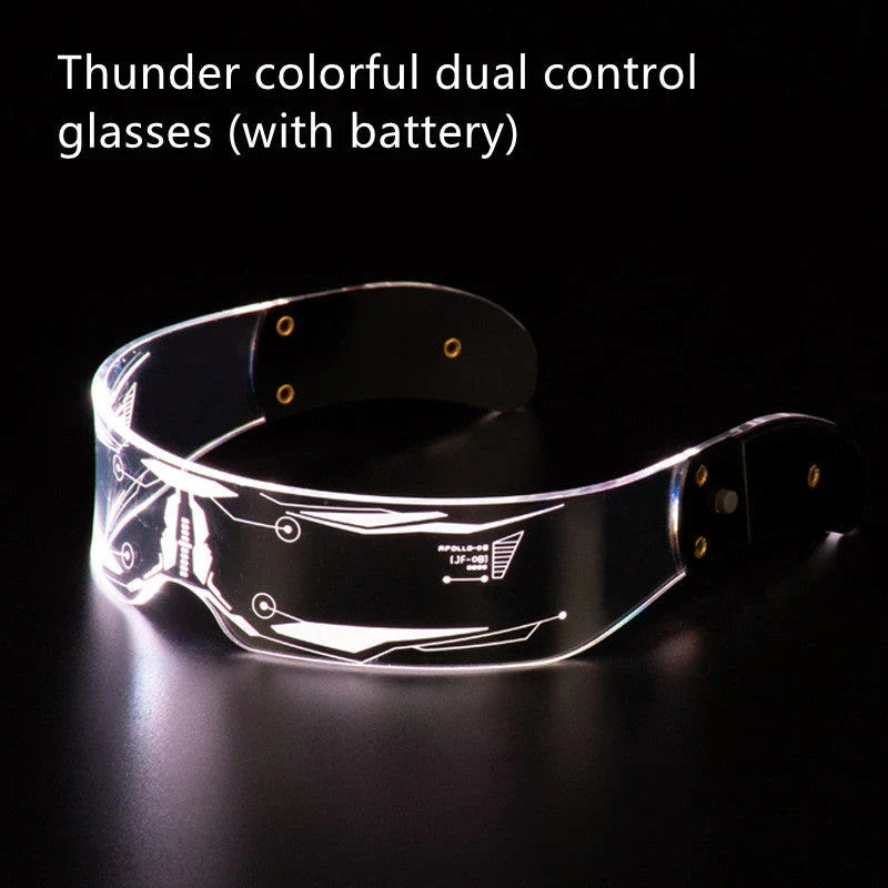 Vibrant LED party glasses with customizable color-changing effects, perfect for festivals, concerts, and celebrations