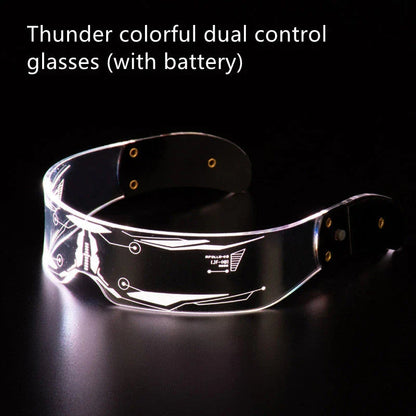 Vibrant LED party glasses with customizable color-changing effects, perfect for festivals, concerts, and celebrations