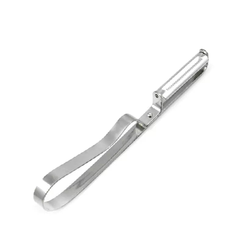 Stainless steel peeler with ergonomic handle for comfortable and efficient peeling