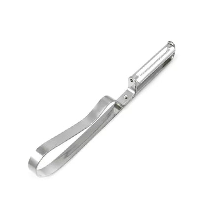 Stainless steel peeler with ergonomic handle for comfortable and efficient peeling