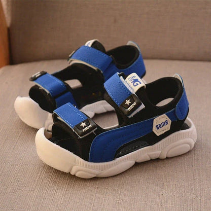 Boys' summer soft sole beach sandals with anti-kick feature and non-slip soles