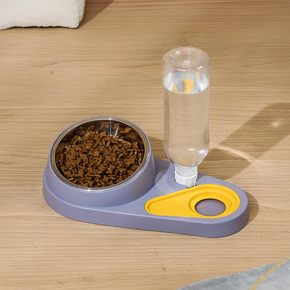 Automatic cat water fountain bowl in blue, gray, green, or white with 1.5L capacity and filtration system