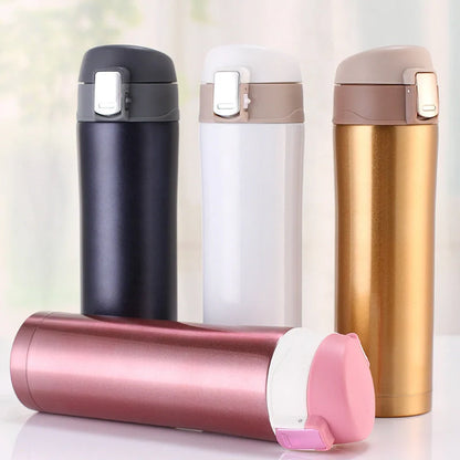 304 stainless steel outdoor drinking cup in Black, Pink, Gold, or White