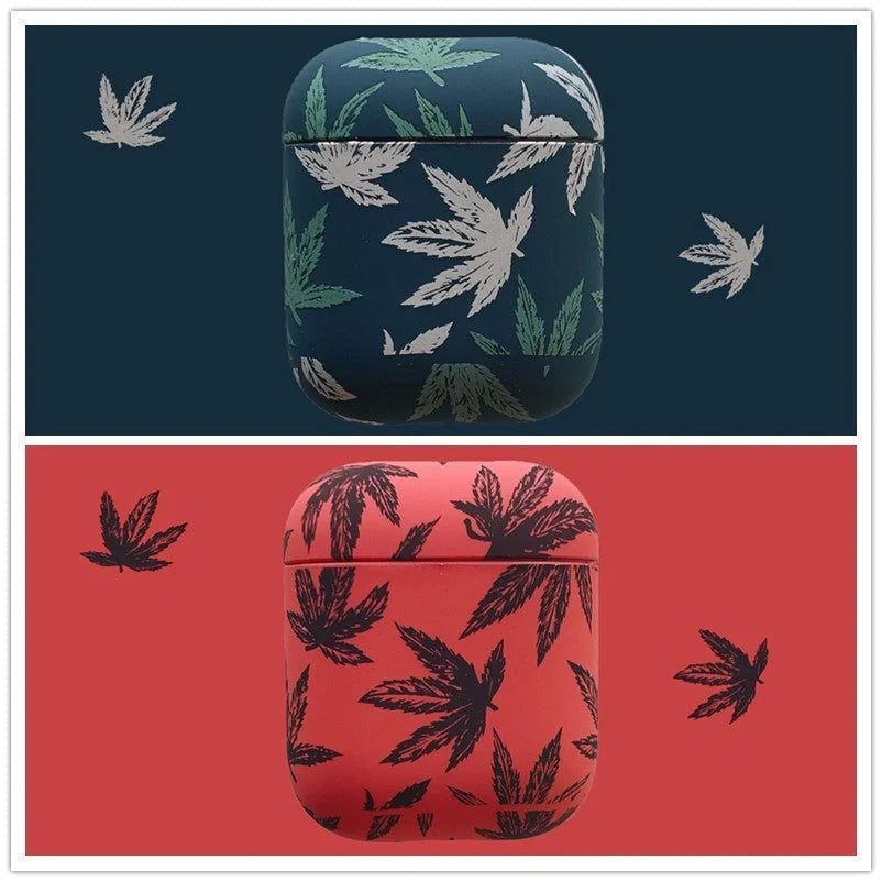 Bluetooth wireless headset protective case in red and green, made from durable PC material