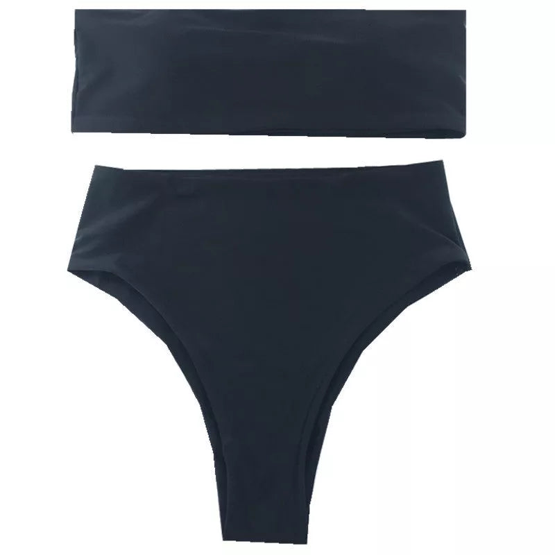 Summer swimwear bikini in various colors with quick-dry fabric and backless design