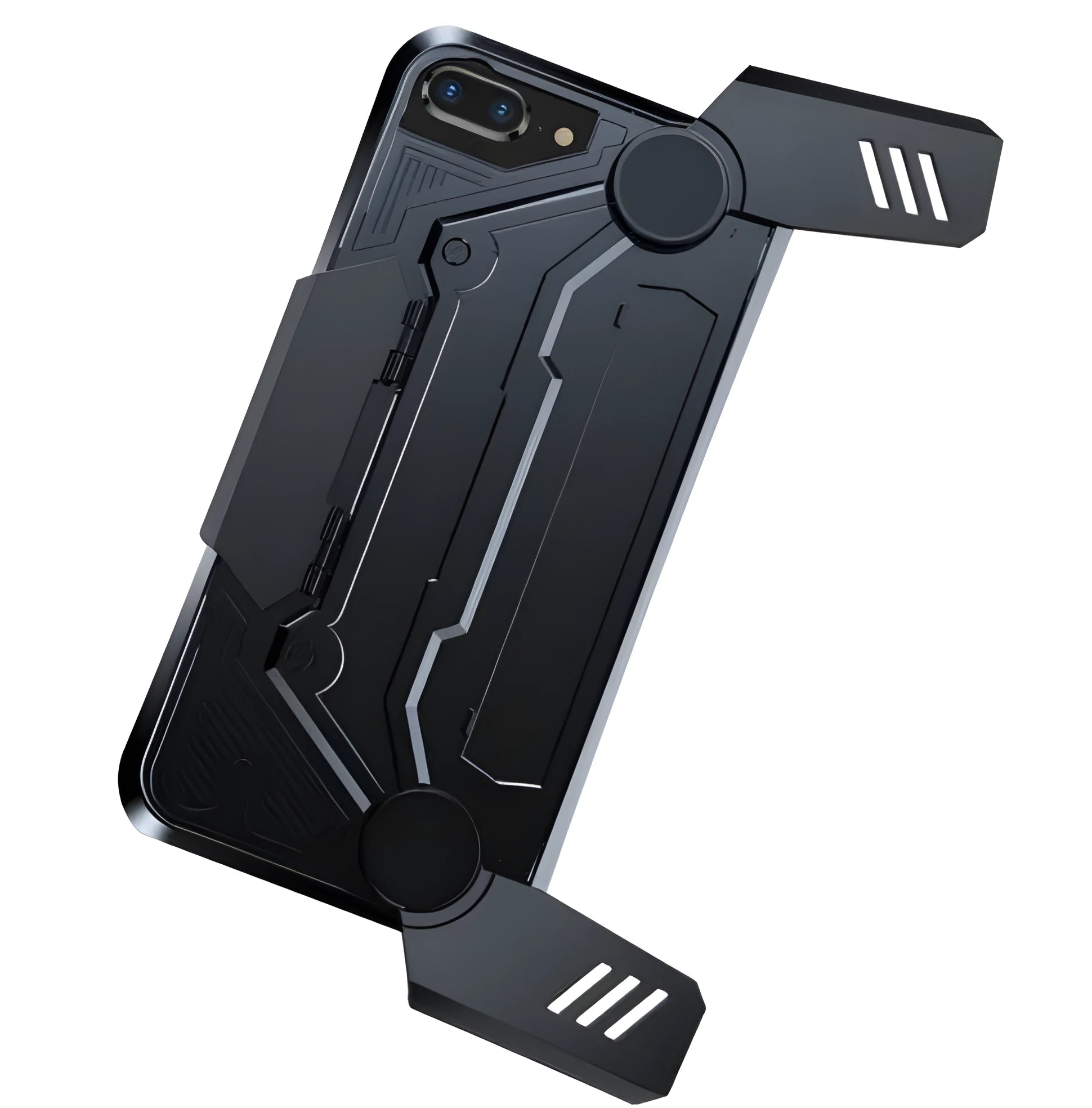 Gamepad smartphone case for iPhone 7 and 8 models in Black, Red, and Silver colour options