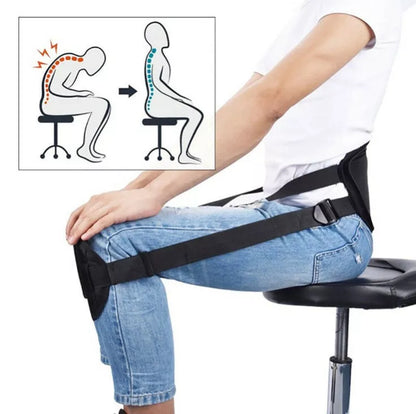 Portable Back Support Belt for posture correction and lower back pain relief