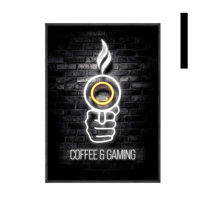 Canvas wall art print showing one of six style options, available in nine sizes from 13x18cm to 50x75cm