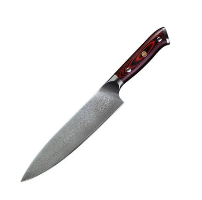XINZUO 8-inch Chef Knife with VG10 Japanese Damascus steel blade and rosewood handle