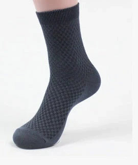 Men's bamboo fiber business socks in various colors for comfort and style