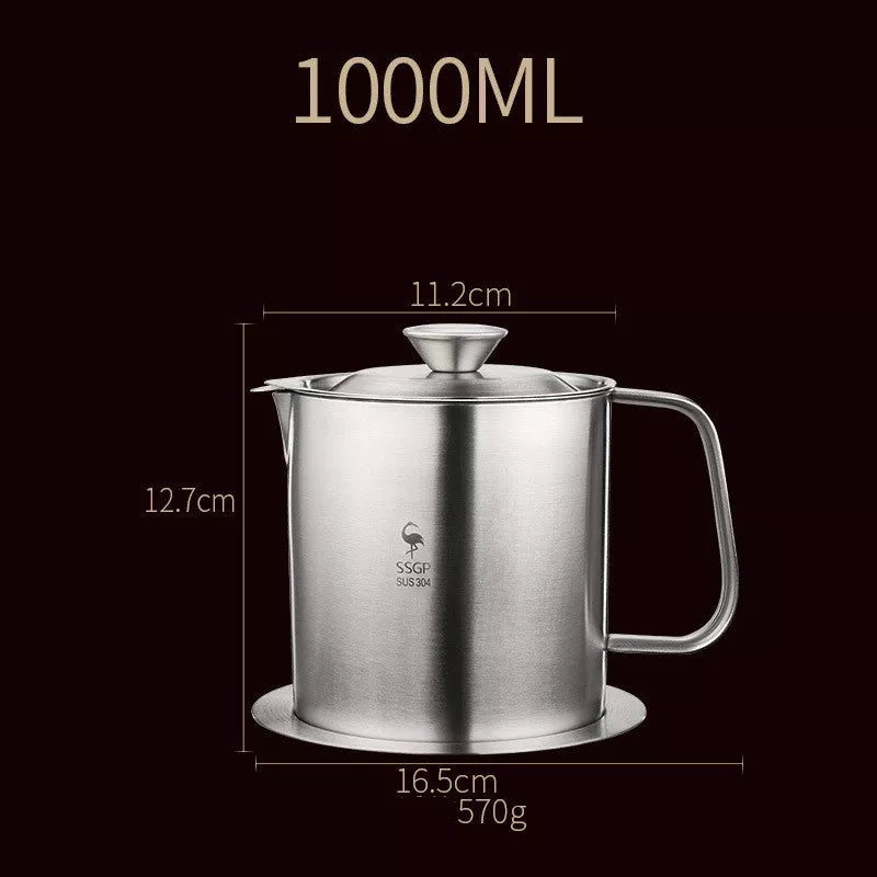 304 stainless steel oil filter pot with brushed polishing finish