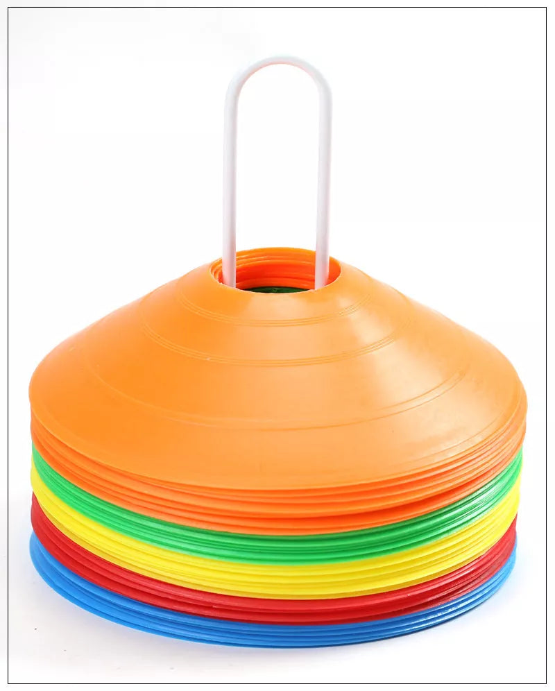 Football Training Round Hole Sign Plate in vibrant colors for accuracy practice