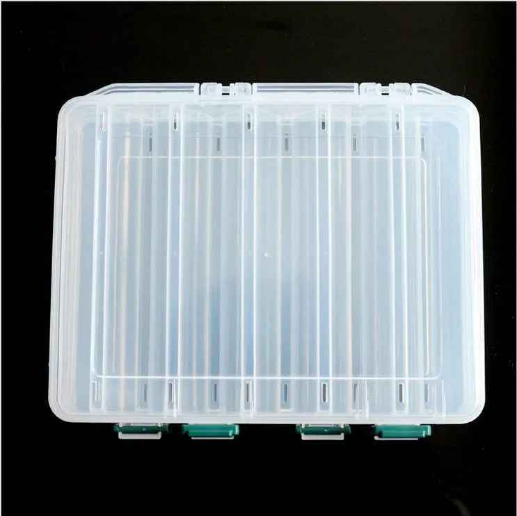White ABS engineering material lure fishing tackle box in two sizes