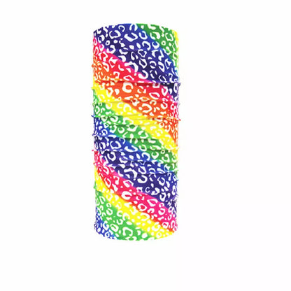 Polyester sports bandana for cycling and sun protection in various patterns