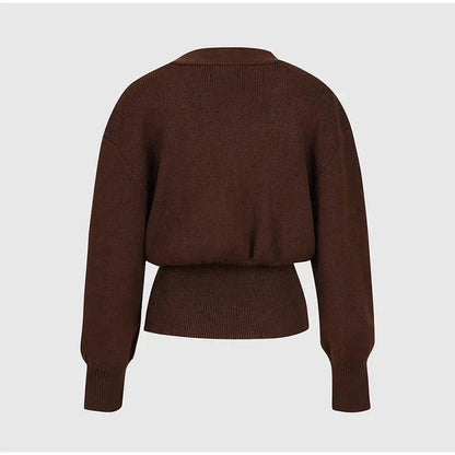 Stylish V-neck knit cardigan for women in various colors