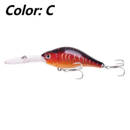 Floating Rock 10.5cm deep diving soft plastic minnow lure in multiple colours for freshwater fishing.