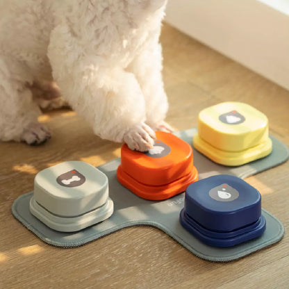 4 Colors Pet Communication Button for dogs and cats, durable ABS plastic, easy to use