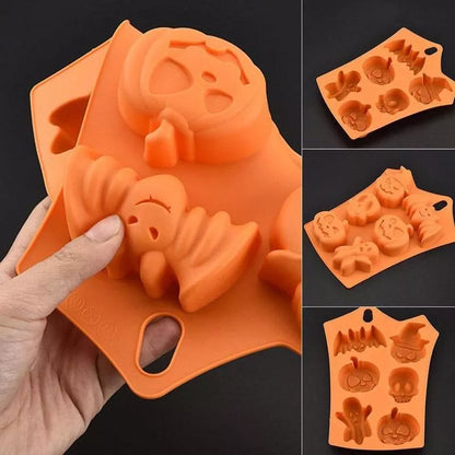 Halloween Pumpkin Silicone Cake Mold for baking detailed desserts