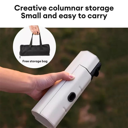 Portable folding cassette stove for outdoor cooking with storage bag