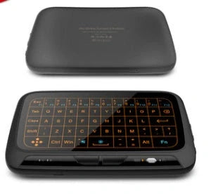 H18 Mini Wireless Keyboard with backlight and touchpad, compact and portable