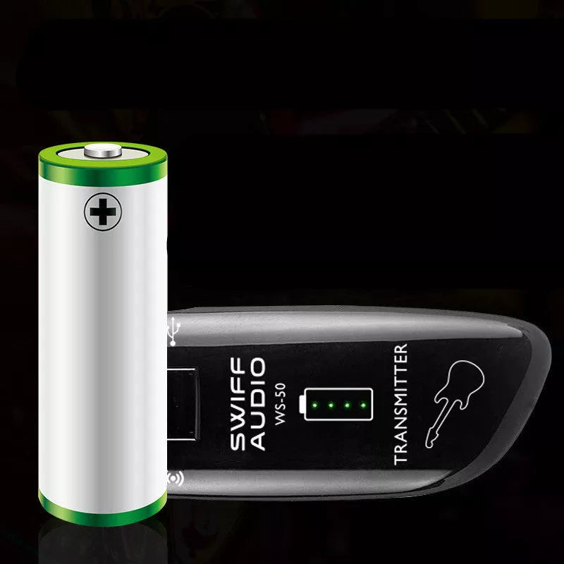 WS-50 Wireless Transmitter Receiver Kit for electric guitar with USB charging
