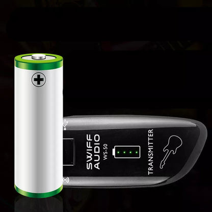WS-50 Wireless Transmitter Receiver Kit for electric guitar with USB charging