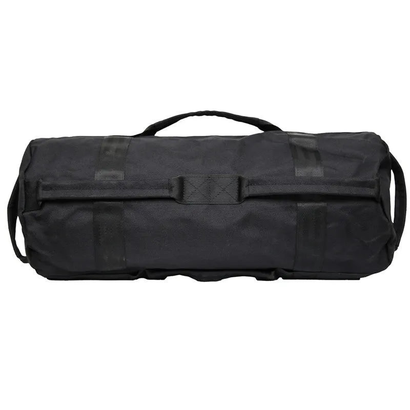 Weight lifting sandbag in 900D Oxford cloth with six handles, 48cm x 20cm size, four inner bags, Black Khaki or Red