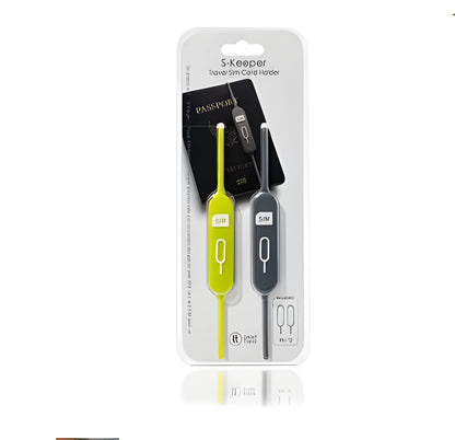 Green gray silicone card holder open showing magnetic closure and visible card slots