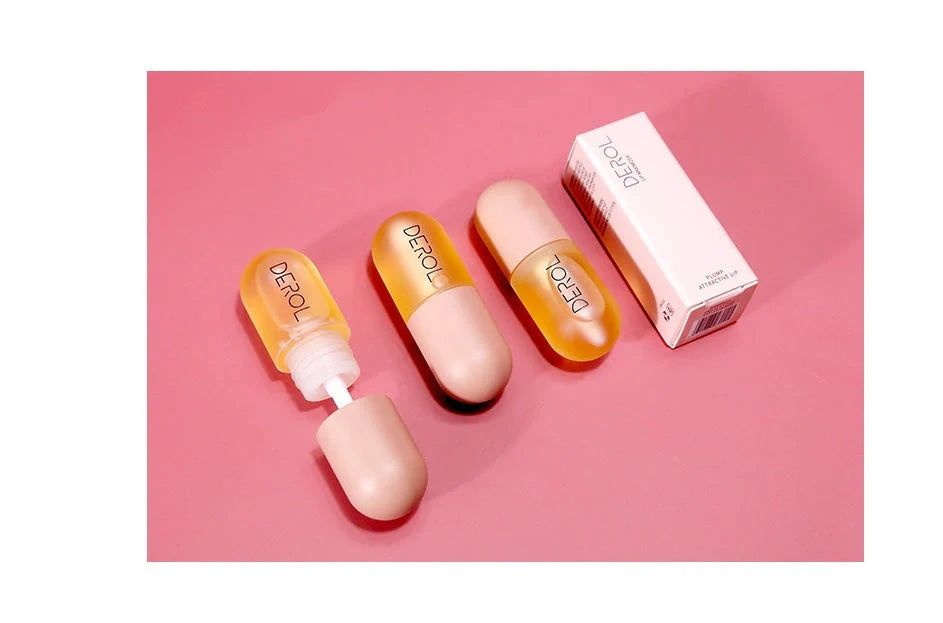 Day Night Instant Volume Lip Plumper Oil in light yellow for hydrated, plump lips