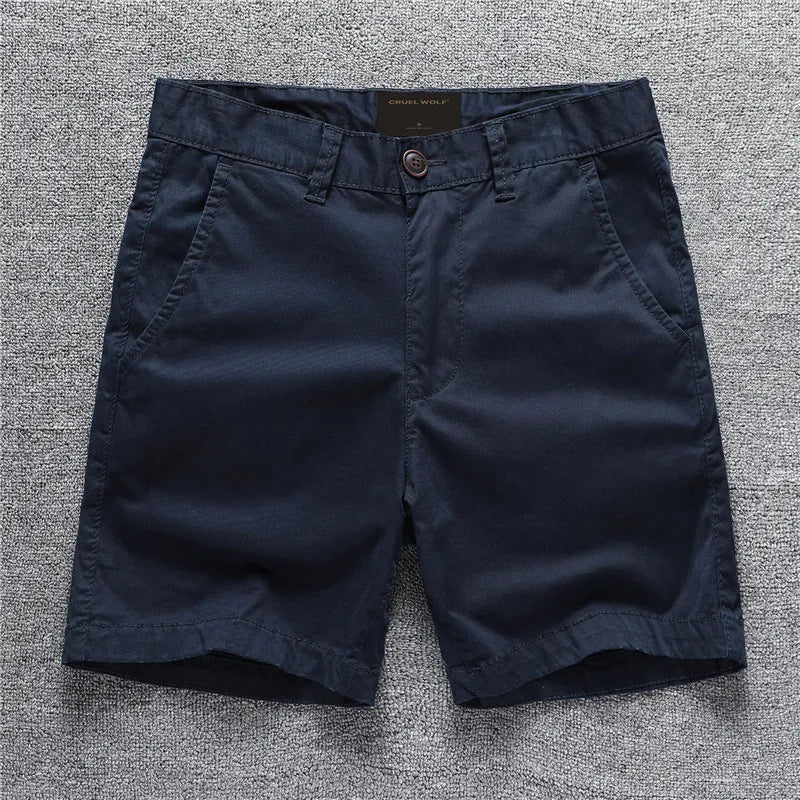 Cotton camouflage summer shorts with zip placket in multiple colour patterns including army green and sand camouflage