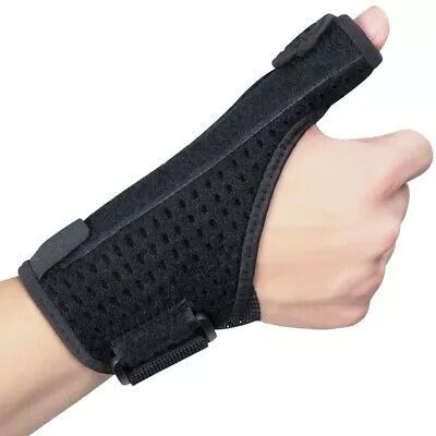 Thumb steel bar support hand guard for wrist injury recovery