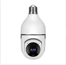 Versatile 1080p Wi-Fi Camera Bulb with 4X Zoom, Automatic Tracking, Colorful Night Vision, and Alexa Integration