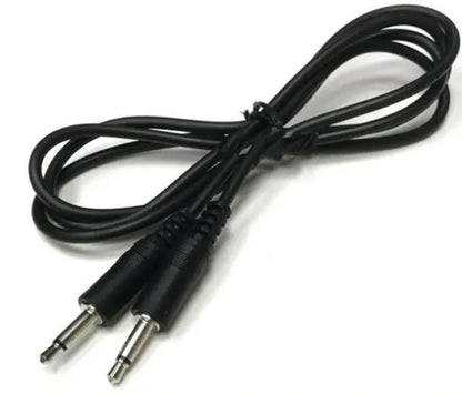 1 metre long 3.5 mm audio extension cable with straight male plug and female socket