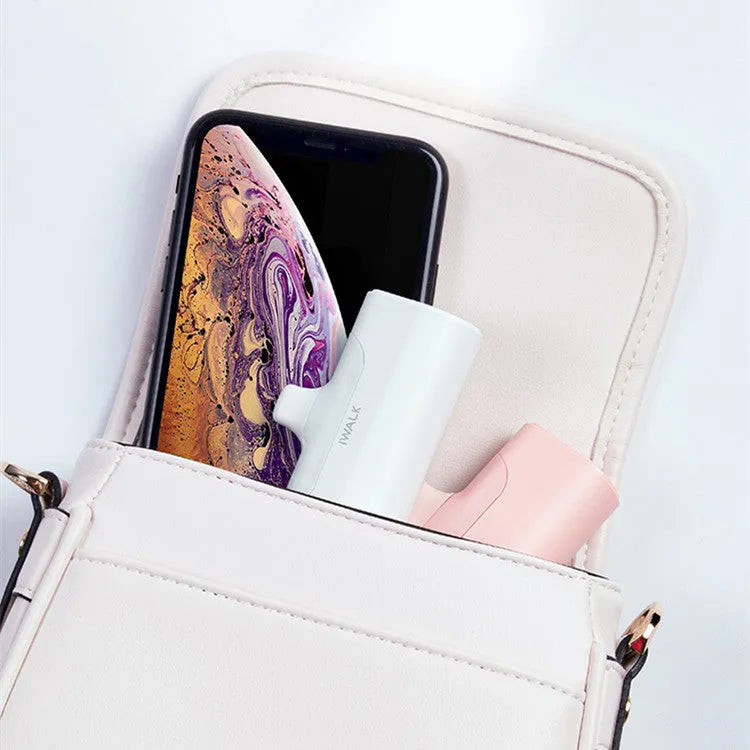 Mini ultra-thin power bank 4500mAh, 77x47x26mm, 92g, in white black pink green or red