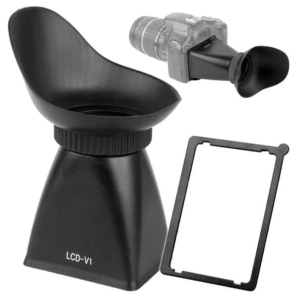 Camera Framing Amplifier with magnetic attachment and coated lenses for 2.8x screen magnification