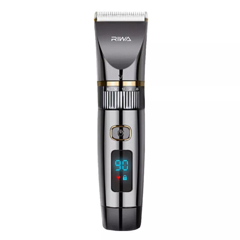Household Hair Clipper Electric Shaver with titanium-ceramic blades and LED display