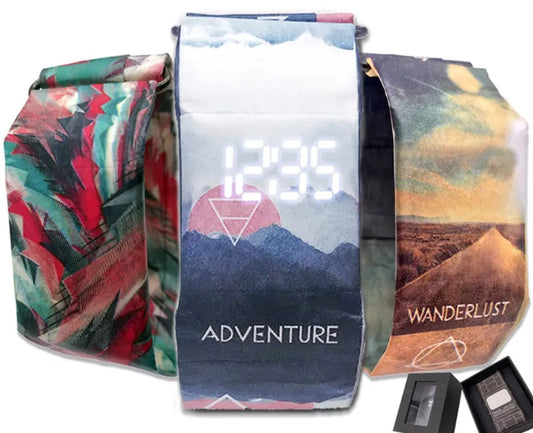 Waterproof Paper Watch Sheet with unique designs, perfect for creative accessorizing