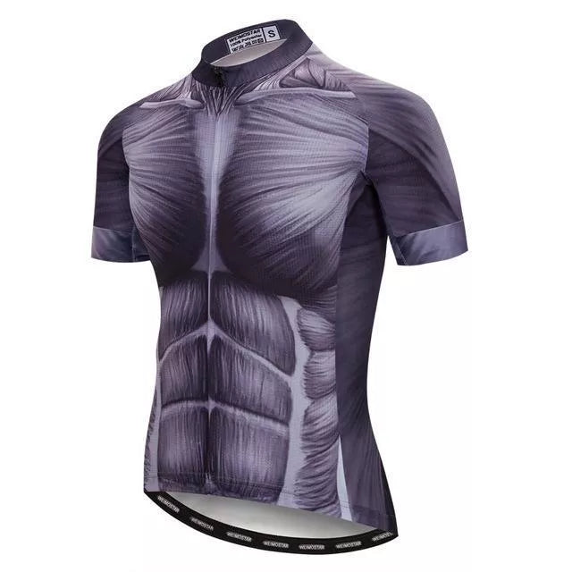 Cycling Jersey - Muscle with breathable air pineapple fabric for enhanced comfort