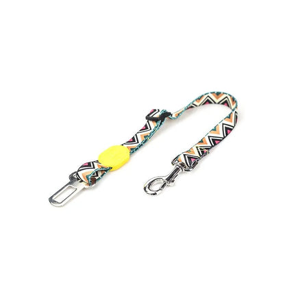 Adjustable dog car seat belt for small medium large dogs, scalable pet vehicle restraint with 11 style options