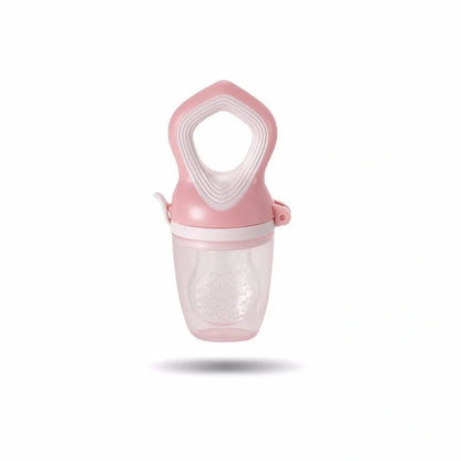 Light pink silicone baby pacifier with food-grade materials and 120°C temperature resistance