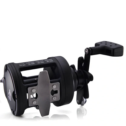 Comairon automatic wiring fishing reel with right-hand retrieve and plastic housing