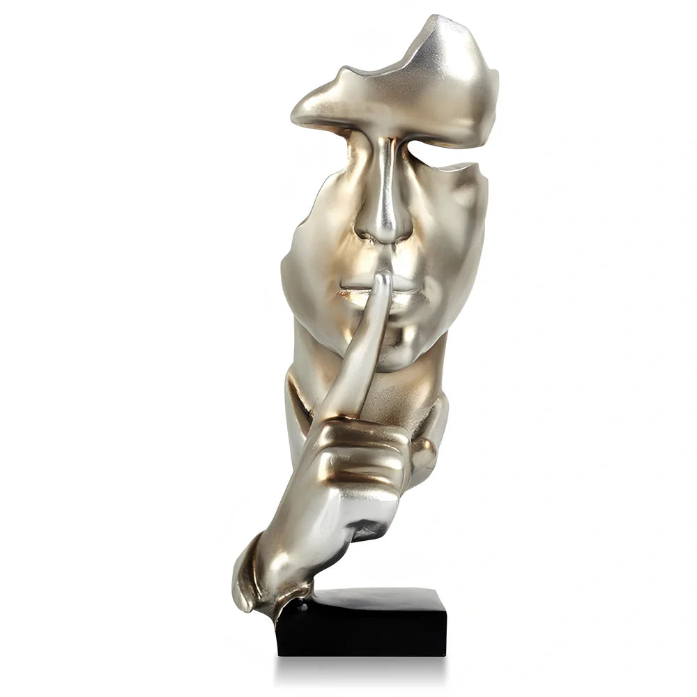 Handcrafted resin office ornament in bronze, white or champagne colour with hanging decoration design