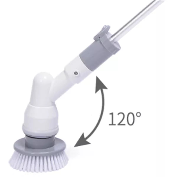 Electrical Toilet Brush with adjustable handle and wireless charging base