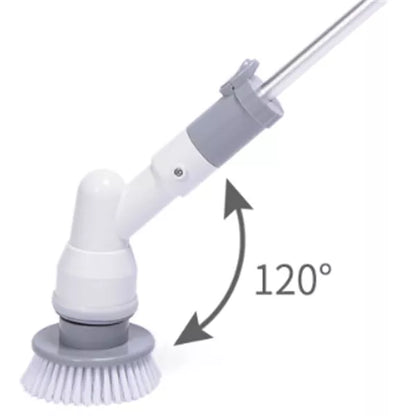 Electrical Toilet Brush with adjustable handle and wireless charging base