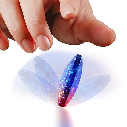 Resin rotating pocket flip toy, 4 x 4 x 1.3 cm quadrilateral desk toy in multiple colour options