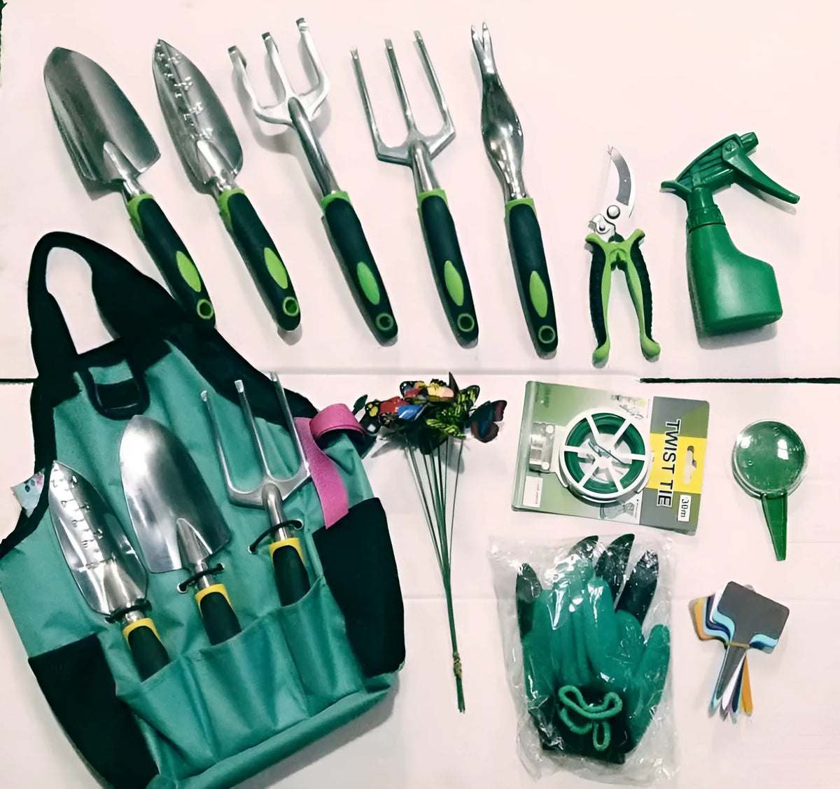 13-piece alloy steel garden tool set for household use, aluminium tool series, colour option WS7018