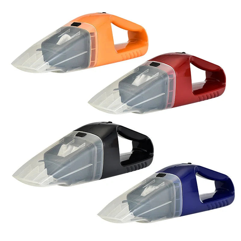 Portable car vacuum cleaner in multiple colors with powerful suction for car cleaning