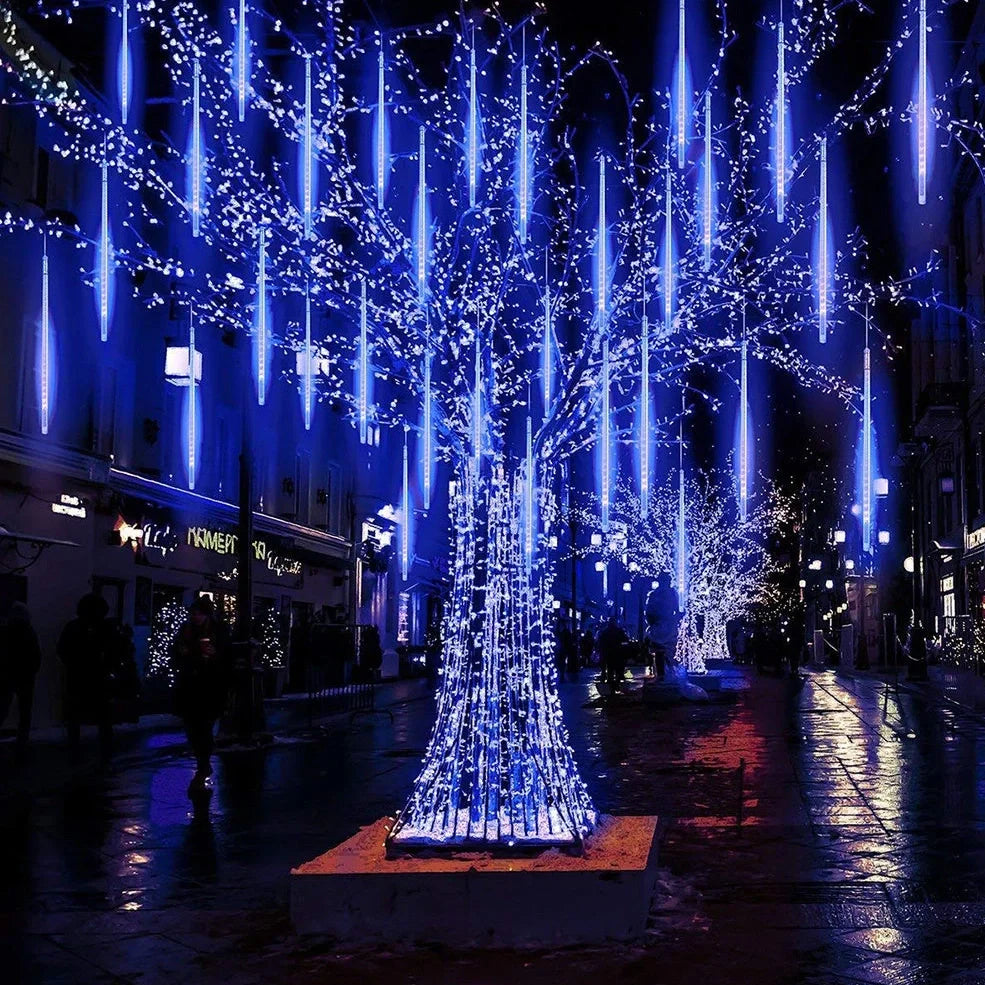 LED ice bar lamp snowflake hanging pendant with multi-colour lighting options and decorative snowflake design