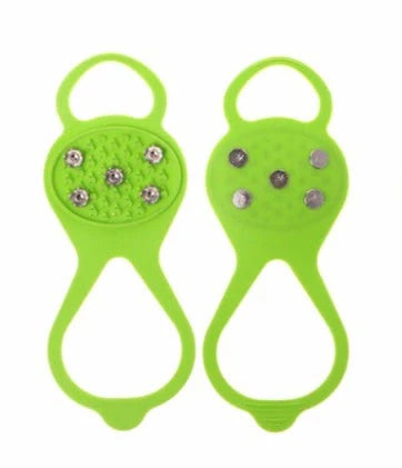 Silicone Non-Slip Shoe Grips for ice and snow safety in multiple colors