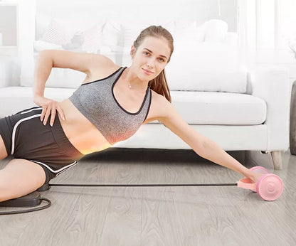 Adjustable abdominal ring for home fitness, weight loss, and waist slimming